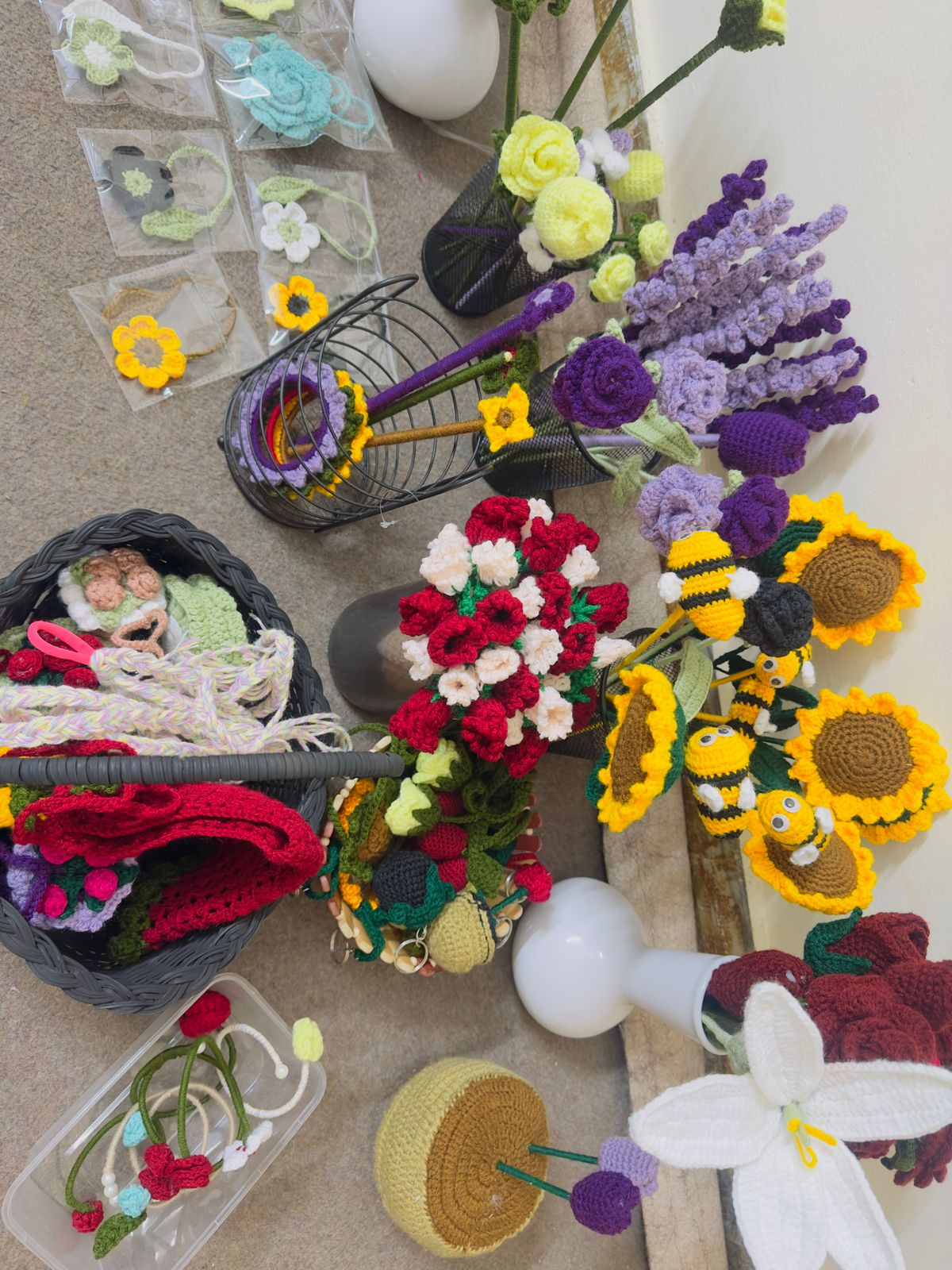 Handmade Crochet Flower Bouquet