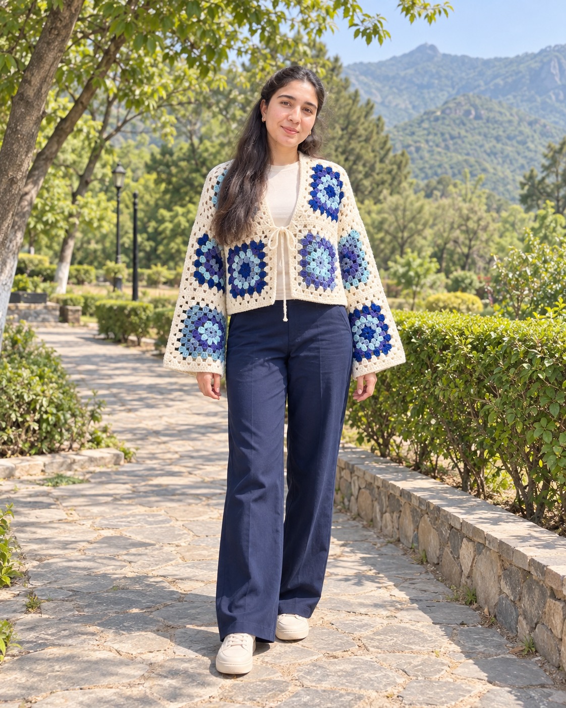 Handmade crochet cardigan by My Kiran Store