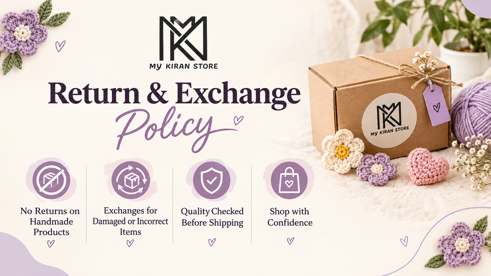 MyKiranStore Return & Exchange Policy